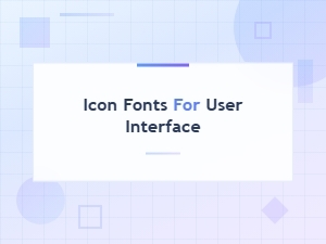 Free Icon Fonts for User Interface Design